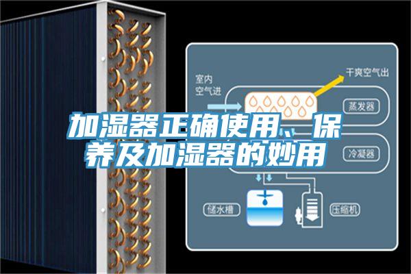 加濕器正確使用、保養(yǎng)及加濕器的妙用