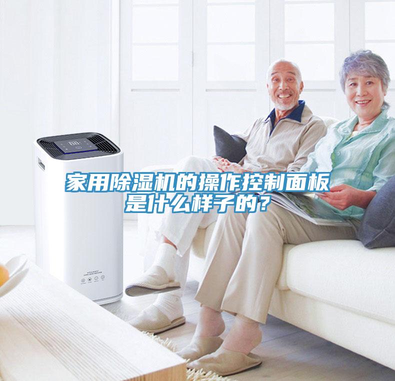 家用除濕機的操作控制面板是什么樣子的？