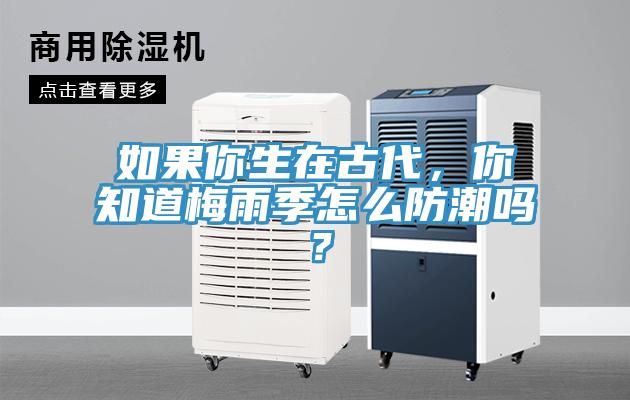 如果你生在古代，你知道梅雨季怎么防潮嗎？
