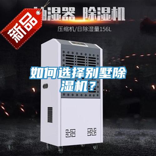 如何選擇別墅除濕機？