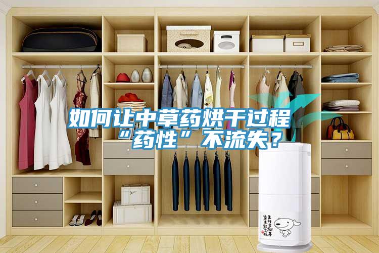 如何讓中草藥烘干過程“藥性”不流失？