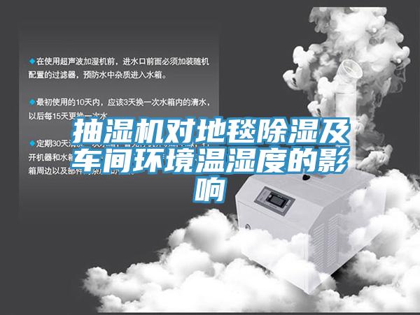 抽濕機對地毯除濕及車間環境溫濕度的影響