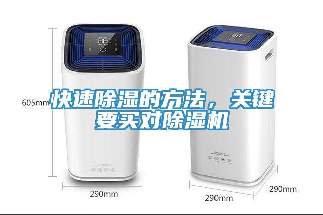 快速除濕的方法,關鍵要買對除濕機