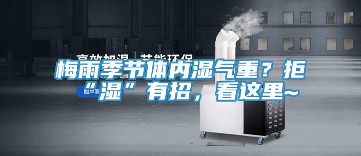 梅雨季節體內濕氣重？拒“濕”有招，看這里~