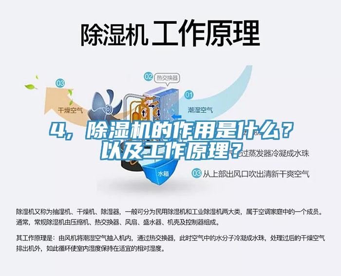 4, 除濕機的作用是什么？以及工作原理？
