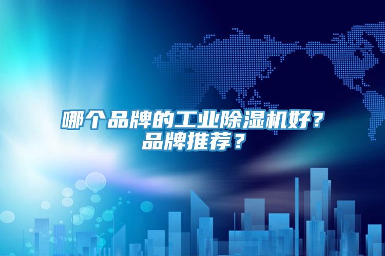 哪個品牌的工業除濕機好？品牌推薦？