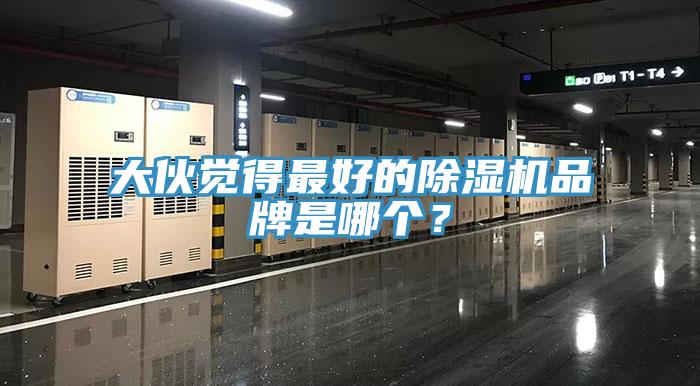 大伙覺得最好的除濕機品牌是哪個？