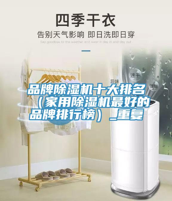 品牌除濕機(jī)十大排名(家用除濕機(jī)最好的品牌排行榜)_重復(fù)