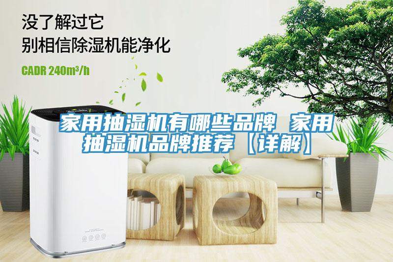 家用抽濕機有哪些品牌 家用抽濕機品牌推薦【詳解】
