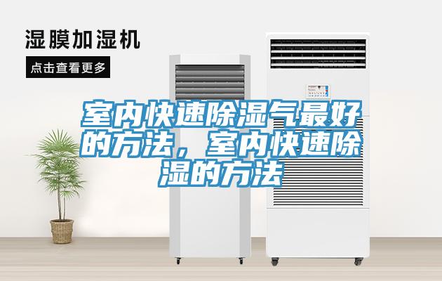 室內快速除濕氣最好的方法，室內快速除濕的方法