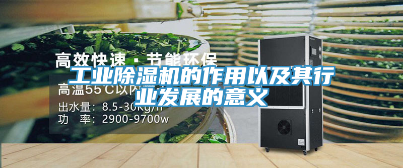 工業除濕機的作用以及其行業發展的意義