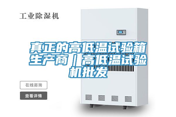 真正的高低溫試驗箱生產(chǎn)商｜高低溫試驗機(jī)批發(fā)