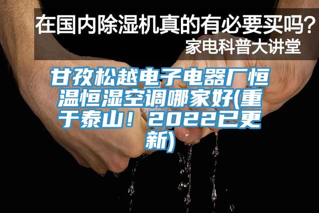 甘孜松越電子電器廠恒溫恒濕空調(diào)哪家好(重于泰山！2022已更新)