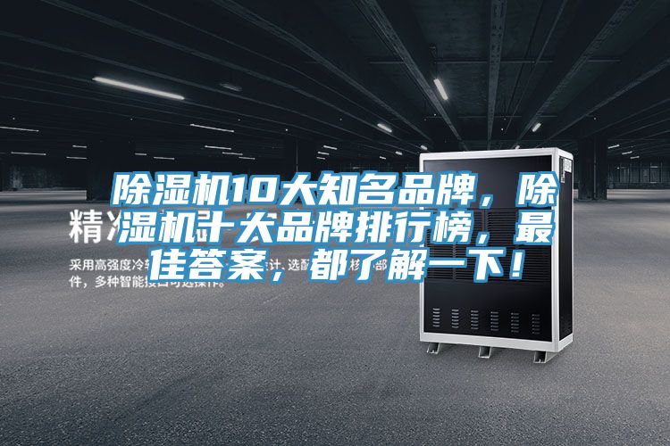 除濕機10大知名品牌，除濕機十大品牌排行榜，最佳答案，都了解一下！