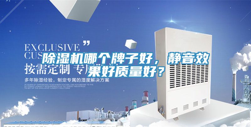 除濕機哪個牌子好，靜音效果好質量好？