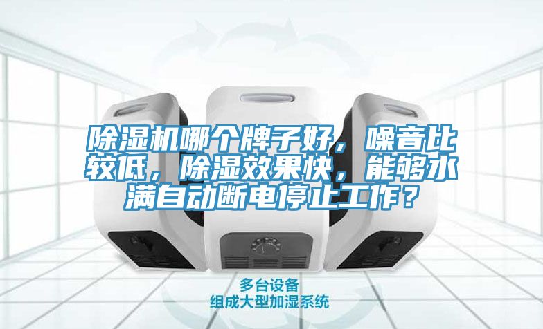 除濕機(jī)哪個(gè)牌子好，噪音比較低，除濕效果快，能夠水滿自動(dòng)斷電停止工作？