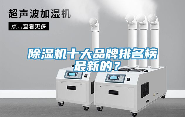 除濕機十大品牌排名榜 最新的？