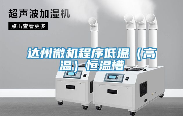 達州微機程序低溫(高溫)恒溫槽