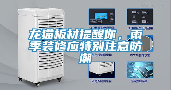龍貓板材提醒你，雨季裝修應特別注意防潮